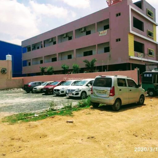 alt="BTS Conventions, Kalyanamandapam Road, RR Nagar, Vijayawada – Luxurious AC banquet hall with guesthouse for weddings, birthdays, engagements, retirement, and farewell functions"